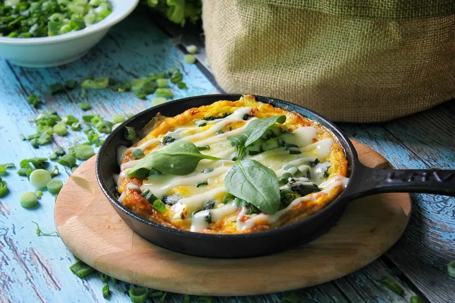 Fritatta express en taza low carb